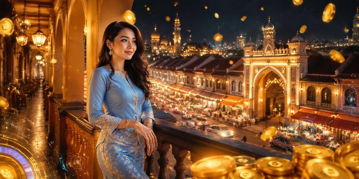 Suasana kasino dalam talian bergaya baju kurung Kota Bharu di myhr2u